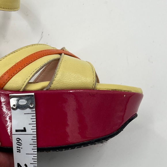 Stuart Weitzman Color block Cutout Block heeled Wedges - Size 7.5 - Picture 12 of 15